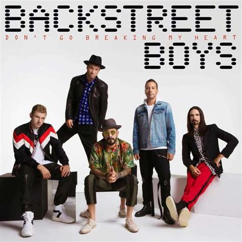 Backstreet Boys: Don't go breaking my heart, la portada de la canción