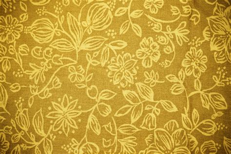 Gold Fabric with Floral Pattern Texture Picture | Free Photograph | Photos Public Domain