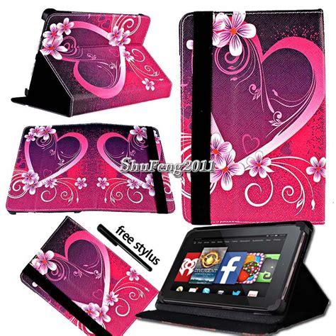 For Various Amazon Kindle Fire 7 inch Tablet FOLIO LEATHER STAND CASE ...