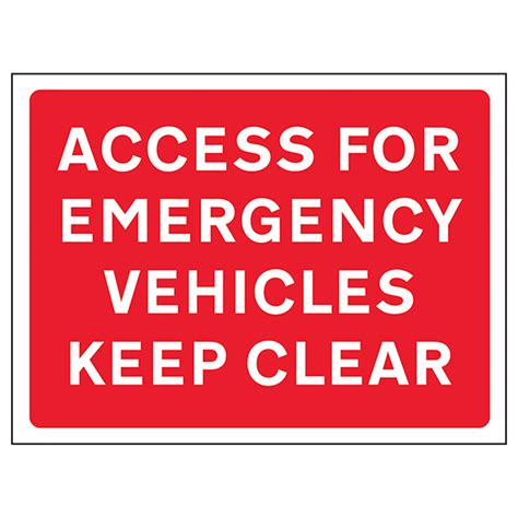 Access For Emergency Vehicles Keep Clear | Emergency Vehicle Parking ...