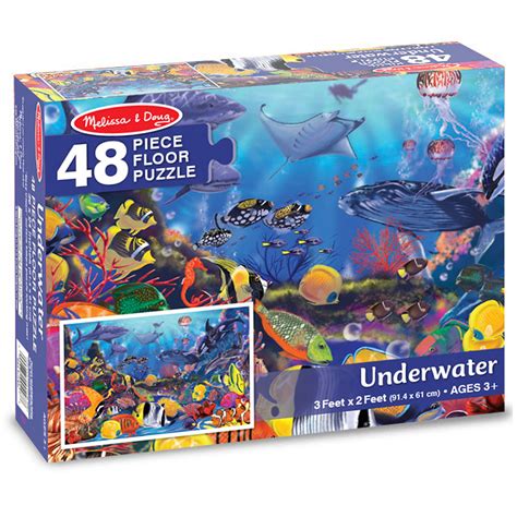 The Teachers' Lounge® | Underwater Floor Puzzle, 36" x 24", 48 Pieces