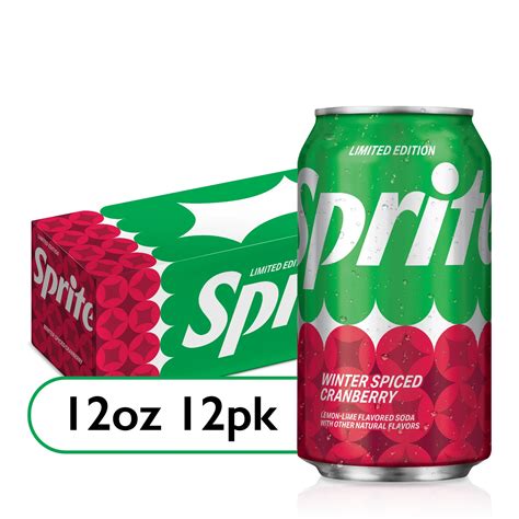 12 Pk Sprite Spiced Cranberry - Soda Emporium