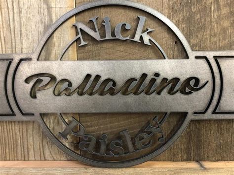 Above Bed Decor Metal Art Monogram Metal Sign CNC Sign | Etsy | Metal ...