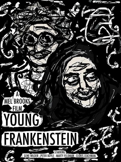 Young Frankenstein Poster Design Digital Art by Rachel Scott - Fine Art America