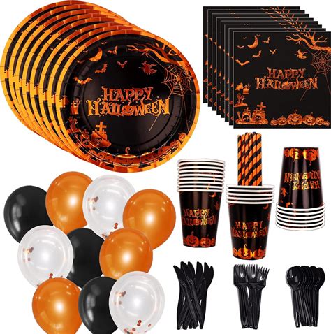 Amazon.com: DYLIVeS 192 PCS Halloween Party Supplies Halloween Party ...