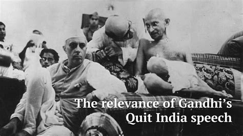 Lessons from Gandhi’s Quit India speech - YouTube