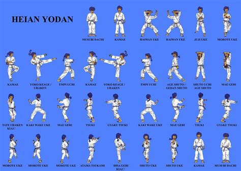 Kata Heian Yodan | Karaté shotokan, Karaté kata, Karaté