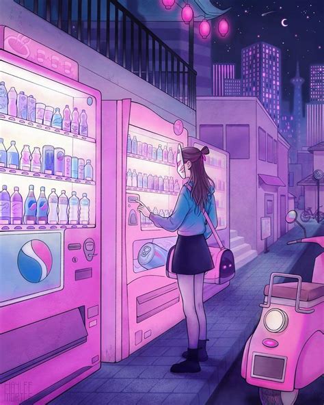 Girl Aesthetic Cyber Aesthetic Purple Aesthetic Wallpaper Pc Anime | My ...