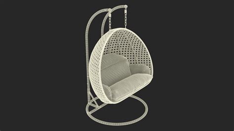 Outdoor Egg Chair Black 3D - TurboSquid 2168179