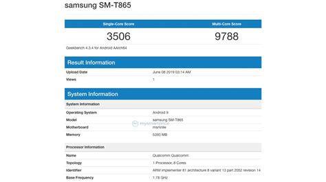 Samsung Galaxy Tab S5 Leaked on Geekbench, Specs | iGyaan Network