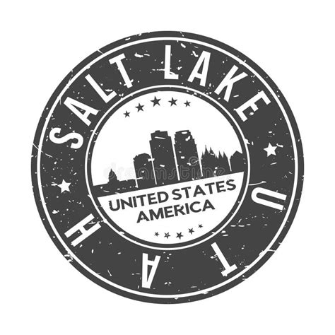 Salt Lake City Skyline Silhouette Design City Vector Art Stock Vector ...