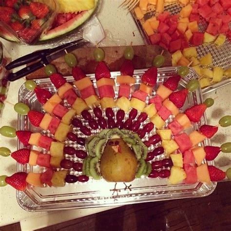 Thanksgiving Fruit Tray Presentation