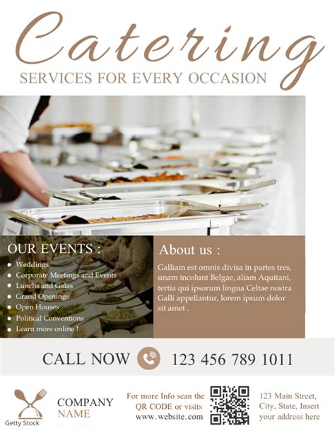 Copy of catering services flyer advertisement templat | PosterMyWall