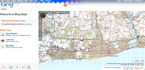 Ordnance Survey maps available in Bing