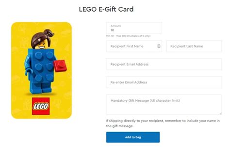 Lego Gift Cards - Physical and Digital Presents by Lego