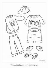 Free Clothes Coloring Page  Printables Kidadl sketch template