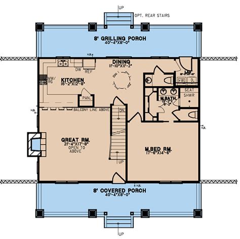 Rose Cottage - Coastal House Plans from Coastal Home Plans