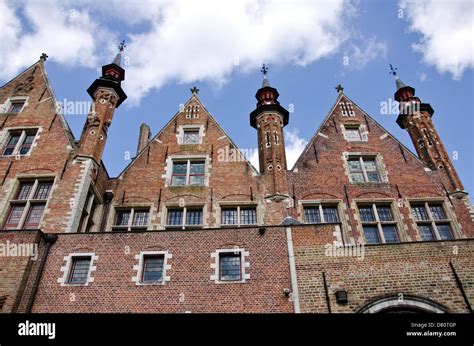 old medieval building, Bruges, Belgium Stock Photo - Alamy