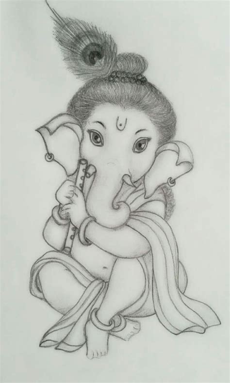 Simple Ganesha Drawing With Colour : The Best 29 Lord Ganesha Pencil ...
