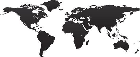 World Map Flat Png - Wayne Baisey