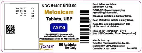 DailyMed - MELOXICAM tablet