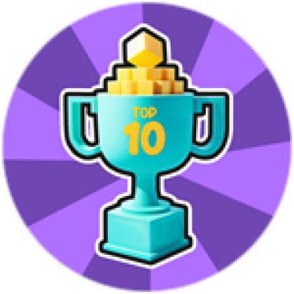 TOP10 LEADERBOARD BADGE! - Roblox