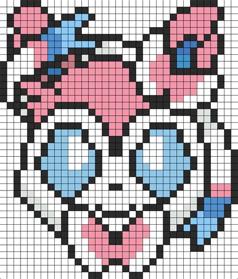 sylveon pixel art grid - discountedmeiercivilization