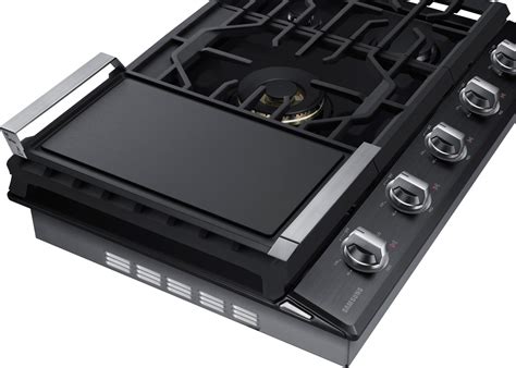 Samsung NA36K7750TG 36 Inch Gas Cooktop with 5 Sealed Burners, 22,000 BTU True Dual Power Burner ...