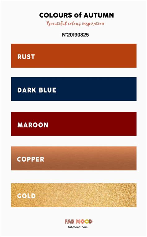 Autumn Color 2019 { Copper + Rust + Maroon + Dark Blue + Gold ...