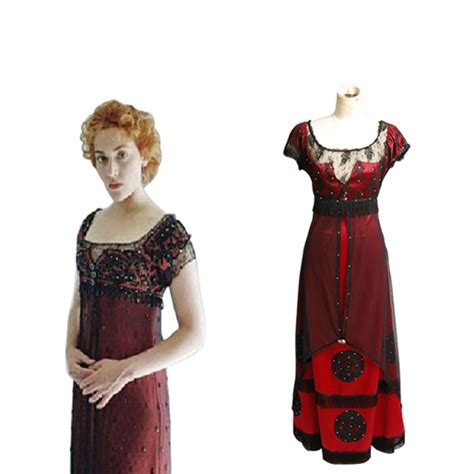 Titanic Dress Titanic Rose Evening Ball Gown Party Dress Jump Victorian Outfit Cosplay Costume ...