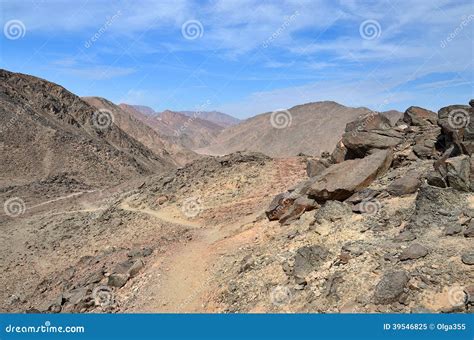 Footpath in Rocky Mountains without Vegetation Stock Image - Image of ...