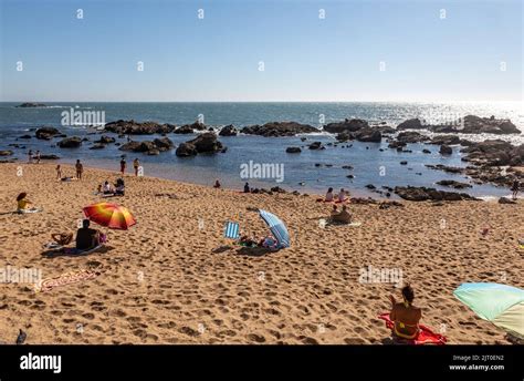 Praia De Titan Beaches Porto Portugal Stock Photo - Alamy