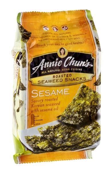 Annie Chun's Seaweed Snacks, Sesame, Roasted, Mild | Hy-Vee Aisles Online Grocery Shopping