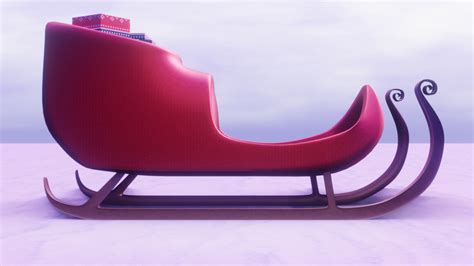 3D model santa sleigh - TurboSquid 1666617