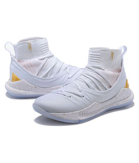 Under Armour UA STEPHEN "CURRY" 5 White Basketball Shoes - Buy Under ...