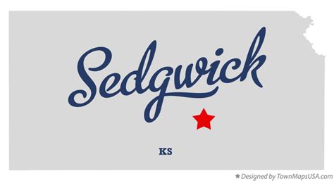 Map of Sedgwick, KS, Kansas