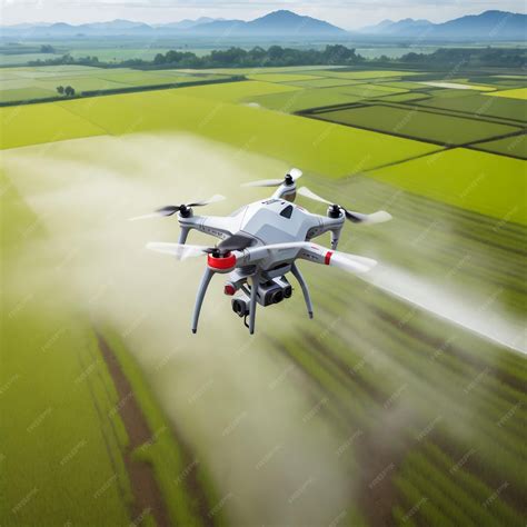 Premium AI Image | iot smart agriculture industry 40 concept drone in ...