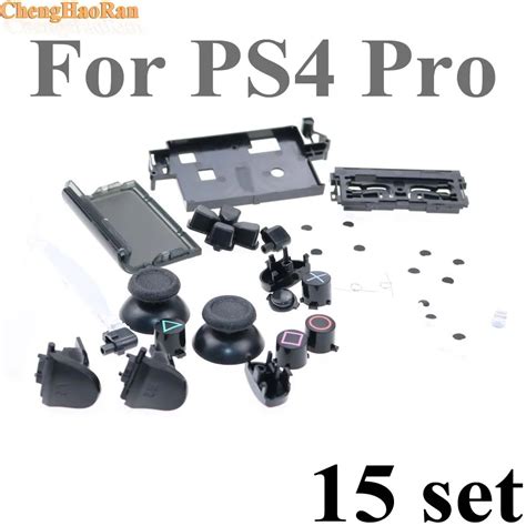 Replacement Repair parts for PS4 Controller For PS4 PRO Dualshock 4 D Pads Rubber Conductive R L ...