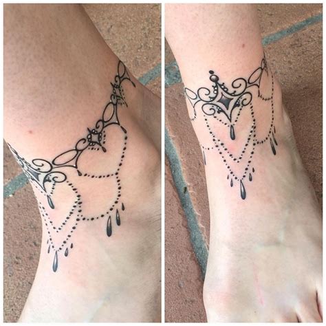 25+ Anklet Tattoos Cute Enough to Replace Your Jewellery | Ankle tattoos for women, Ankle ...