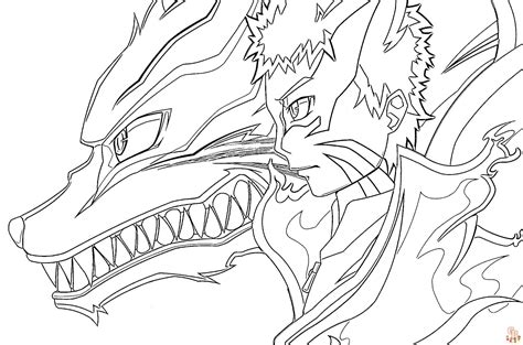 Naruto Nine Tails Coloring Pages