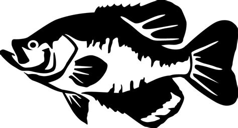 Black Crappie Wall Decal | Fish silhouette, Fishing decals, Crappie fishing