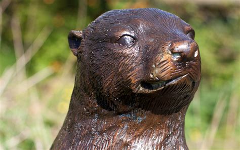 Bronze Otter | Otters, Animal statues, Unusual garden ornaments