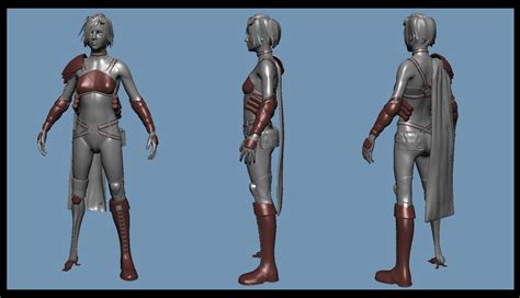 Character Design - Sci-fi female — polycount