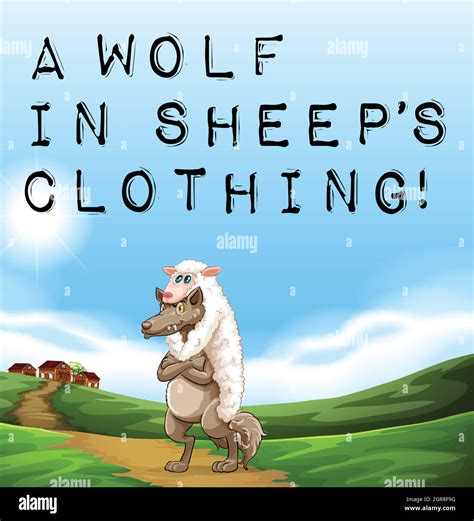 Wolf in sheeps clothing Stock Vector Images - Alamy