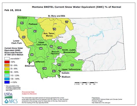 Bitterroot Basin Snowpack info for Feb 2016 | A Montana Fly Fishing ...