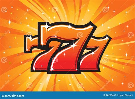 The lucky sevens symbols stock vector. Illustration of gamble - 28220487