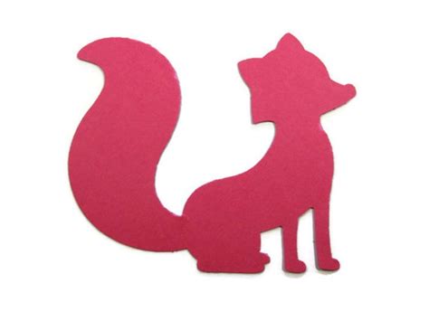 Paper Fox Cut Outs Set of 20