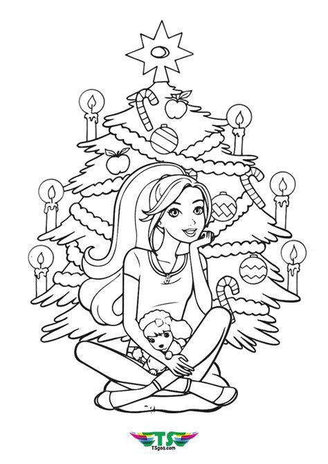 Free Printable Barbie Christmas Coloring Pages | Images and Photos finder