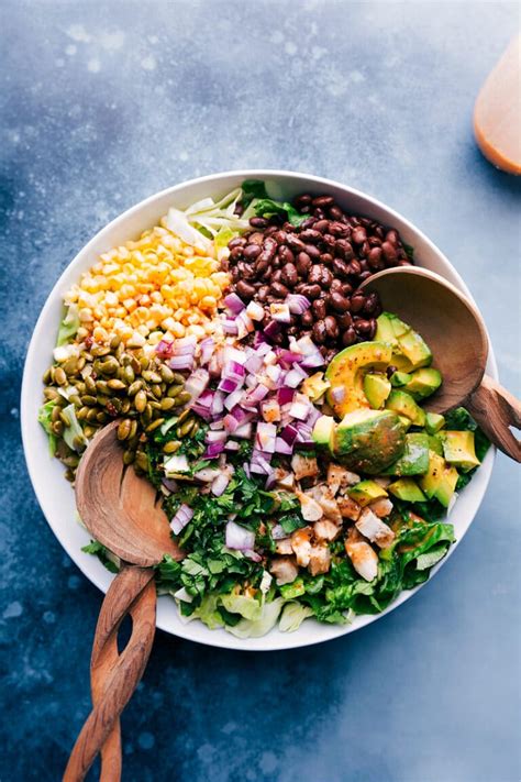 Chipotle Chicken Salad (BEST EVER Dressing!) - Chelsea's Messy Apron