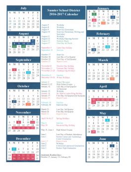 Furman Middle | Sumter District School Calendar 2017-2018